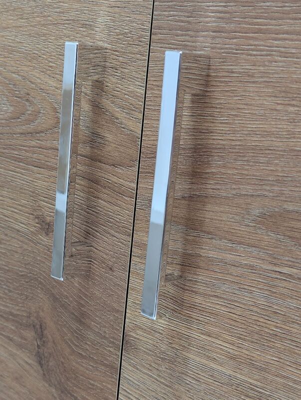 Waschtischunterschrank Walnuss-Dekor 60,2x38,5x56cm Badschrank Stauraum 2 Türen - 4007874152831