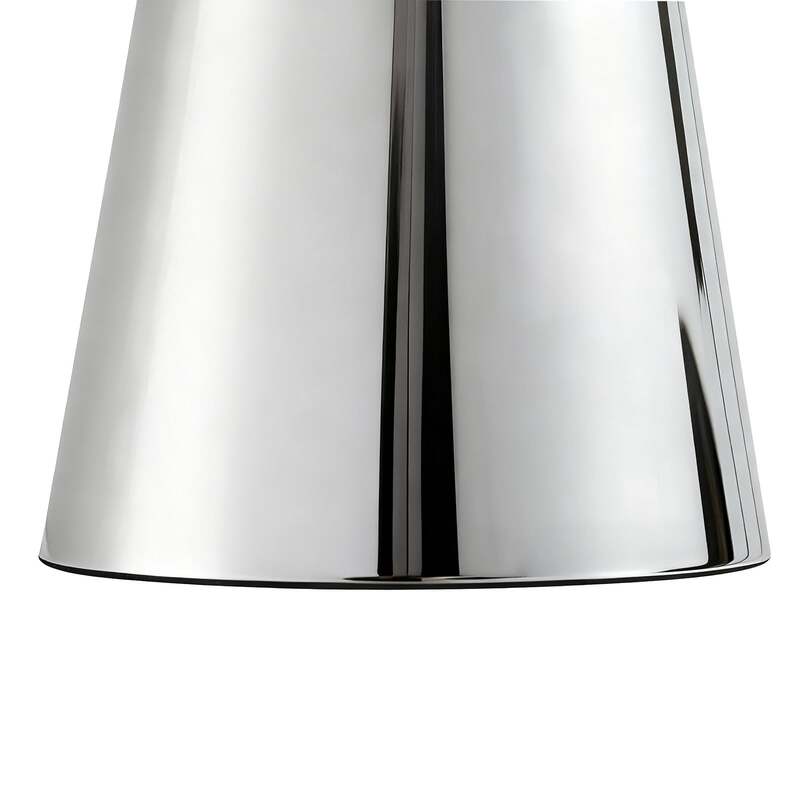 Lindby LED-Akkutischlampe Nevijo chrom Ø20cm USB dimmbar Touch-Dimmer - 4255830905575