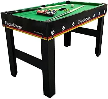 Izzy 4-in-1 Multi-Kicker Tischfußball Billard Tischtennis Air Hockey 123cm - 4047385499155