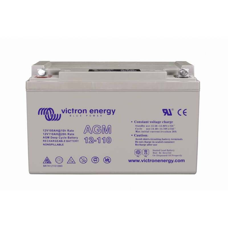 Victron Energy Batterie Akku AGM Deep Cycle Hauptakku Stromspeicher 12V 110A - 8719076036975