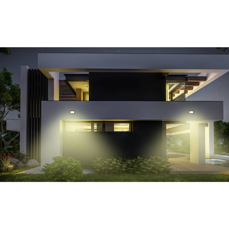Sygonix SY-5051772 LED-Flutlichtstrahler Außenstrahler Flutlicht schwarz 2 STÜCK - 4064161207506