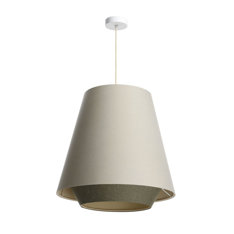 Hängeleuchte Sensei doblo LED Pendelleuchte dimmbar creme grün 50cm Ø 50cm - 5906742035940