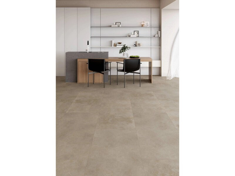 Decoflooring Vinylboden XXL-Fliese Beton Beige Matt Fußbodenbelag 2,233 m² Pack - 4262533210523