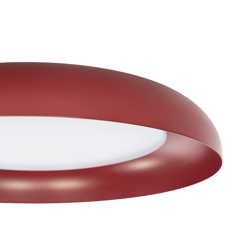 Lindby Deckenleuchte Florie LED Lampe Leuchte rot weiß Ø40cm 3000K 1200Lumen - 4255830911408