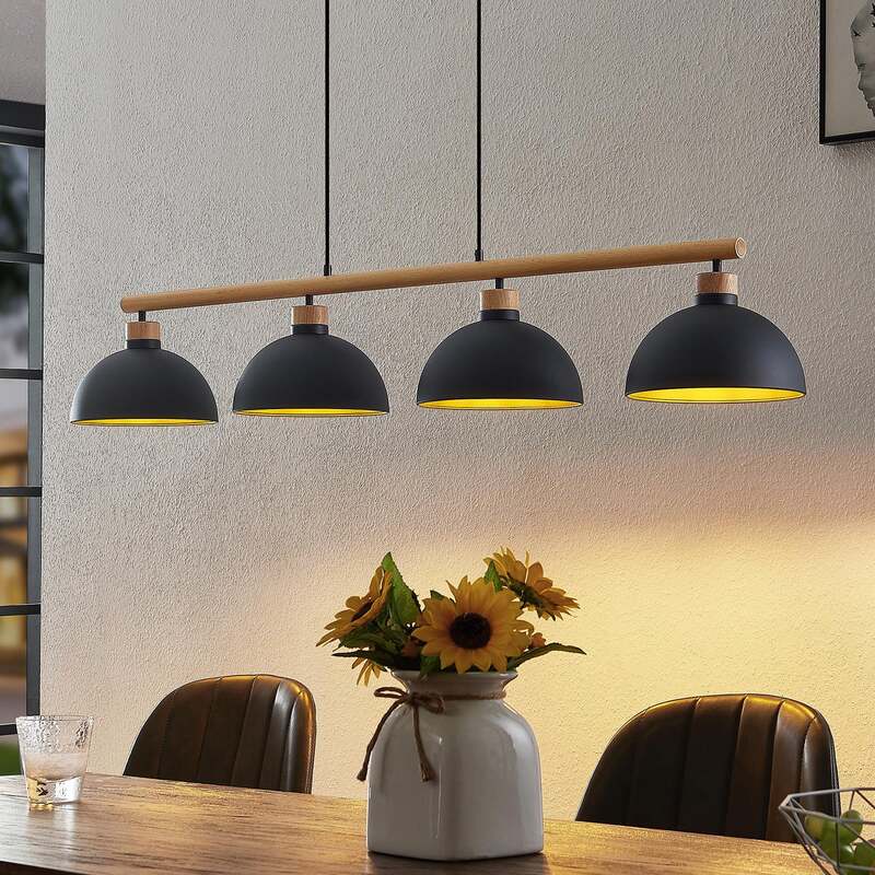 Lindby Tirzana Hängeleuchte LED Pendelleuchte Deckenlampe Lampe Licht schwarz - 4251911709032