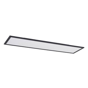B-Ware Lindby Panel Deckenleuchte LED Leuchte schwarz Aluminium Kunststoff Fernbedienun