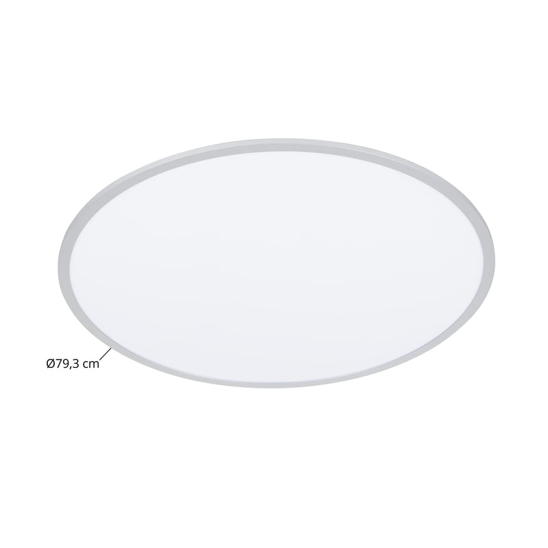 Lindby Deckenlampe Deckenleuchte LED Lampe silber universalweiß Wohnzimmer 80 cm - 4251096579543