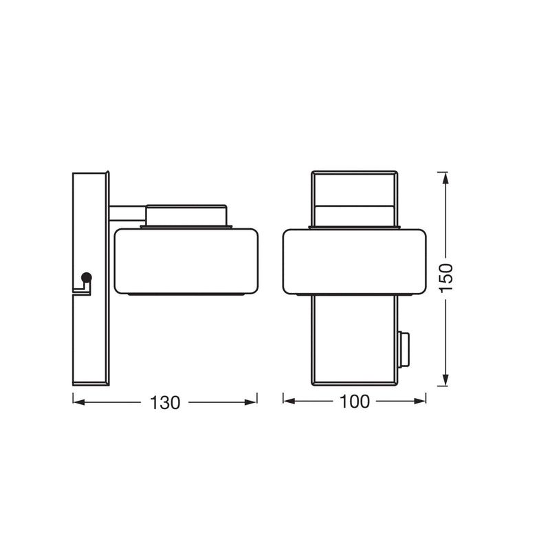OSRAM Wandleuchte ORBIS FLAME LED Lampe chrom CCT 3000K 4000K IP44 350 Lumen - 4099854448027