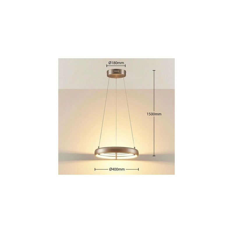 LED-Pendelleuchte Risto Pendelleuchte Hängeleuchte Lampe Leuchte Nickel ringförm - 4251096547221