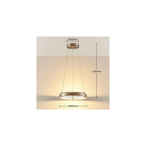 B-Ware LED-Pendelleuchte Risto Pendelleuchte Hängeleuchte Lampe Leuchte Nickel ringförm