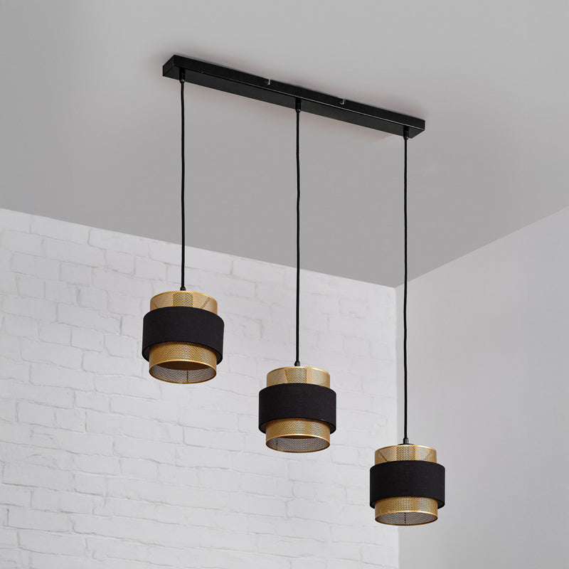 Osram Hängeleuchte Pendelleuchte Decor Hornet Schwarz Gold Wohnzimmer Lampe - 4058075847880