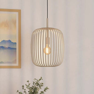 B-Ware Eglo Hängeleuchte Pendelleuchte Romazzina LED Lampe dimmbar sand Ø33cm Metall