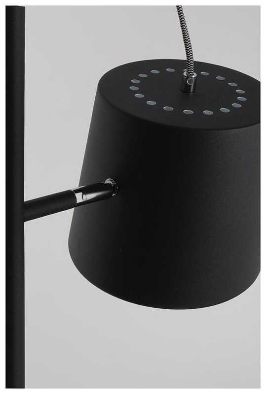 Zuiver Stehleuchte Lampe BUCKLE HEAD schwarz höhenverstellbar Fußschalter 150 cm - 8718548006324