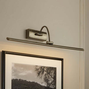 B-Ware Searchlight LED Bilderleuchte Head Wandleuchte warmweiß 64cm altmessing Lampe