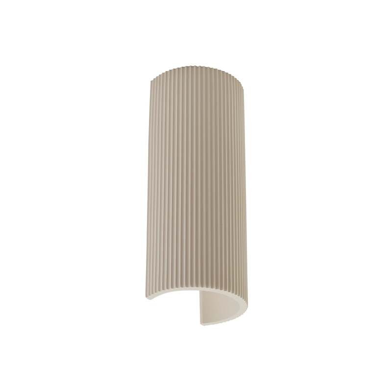 Lindby Wandleuchte Colja Wandlampe Wandlicht Leuchte rund Höhe 30,5 cm Gips weiß - 4251911794229