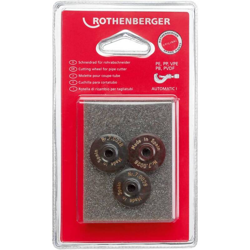 Rothenberger Schneidrad TC 42 PRO PVC 3St. für Rohrdurchmesser 6-67mm - 4004625007068
