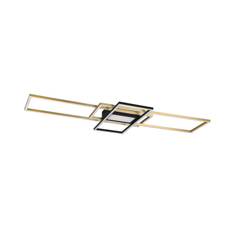 Trio Lighting LED Deckenleuchte Lampe Irvine messing dimmbar Fernbedienung CCT - 4017807550788