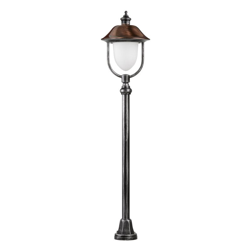 LCD Wegeleuchte Gartenleuchte Peggy Kupfer schwarz silber Aluminium Kupfer - 8033239350914