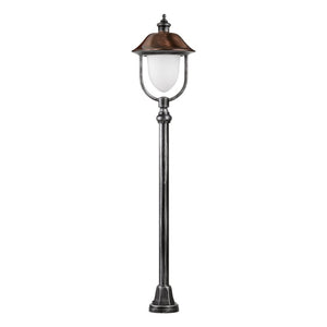 B-Ware LCD Wegeleuchte Gartenleuchte Peggy Kupfer schwarz silber Aluminium Kupfer