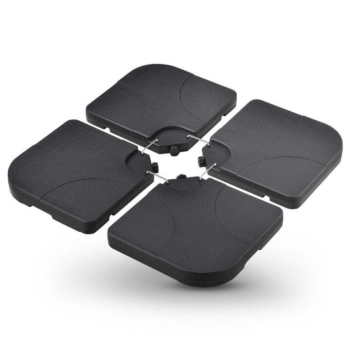 Schirmgewicht 4er Set QuadGewicht HDPE befüllbar bis 80kg schwarz stabil - 4260565522850