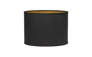 B-Ware Pr Home Schirm Lampenschirm Beleuchtung Schwarz Gold ø 30 Cm Polyester Textil