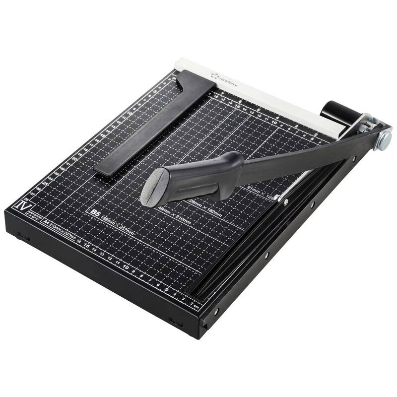 Renkforce Hebelschneider A4 RF-CUT-100 Papier Schneidegerät 12 Blatt ABS - 4064161293332