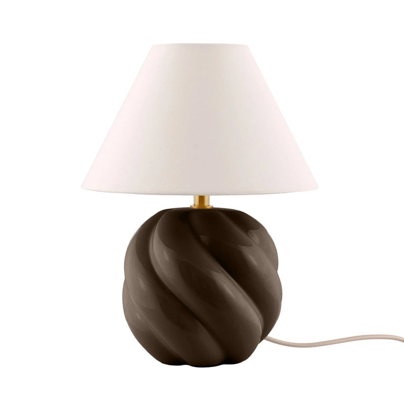 Globen Lighting Tischlampe Lampe DAHLIA LED Leuchte beige braun Höhe 31cm - 7319436164068