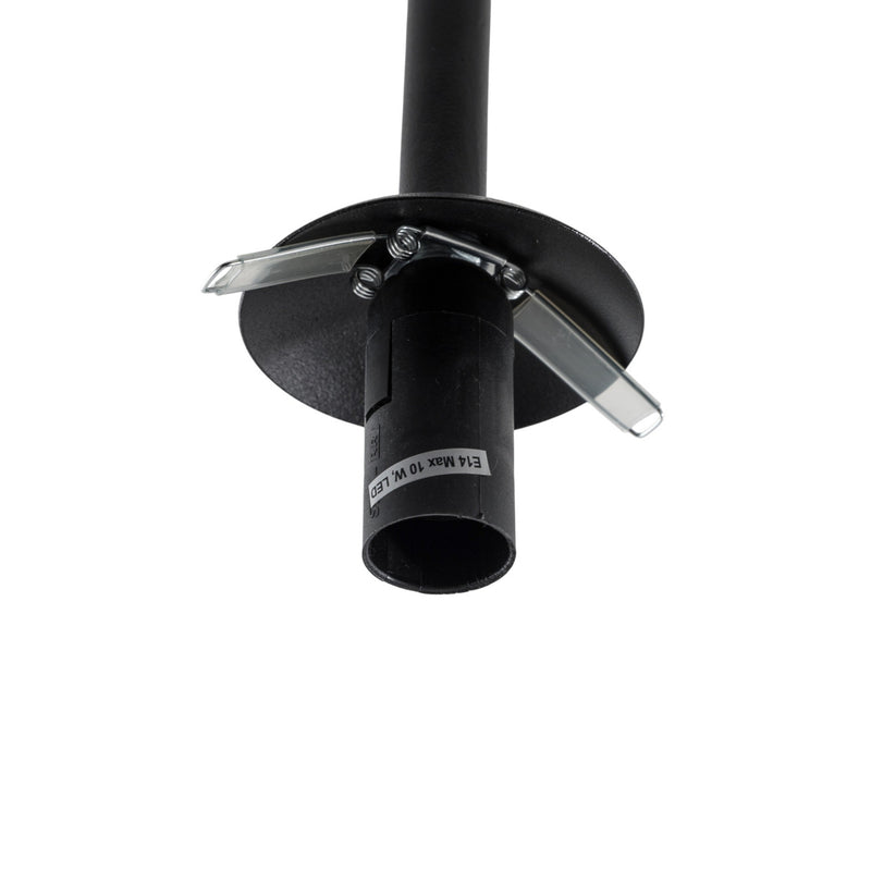 Deckenlampe Atria Hängelampe dimmbar schwarz 2-flg 76cm Höhe Rauchgrau Leuchte - 5907106009973