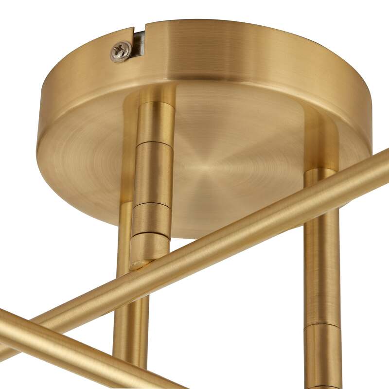 Lindby Deckenleuchte Aloria 6-flammig LED Lampe gold dimmbar Metall 55x55cm - 4251911771305