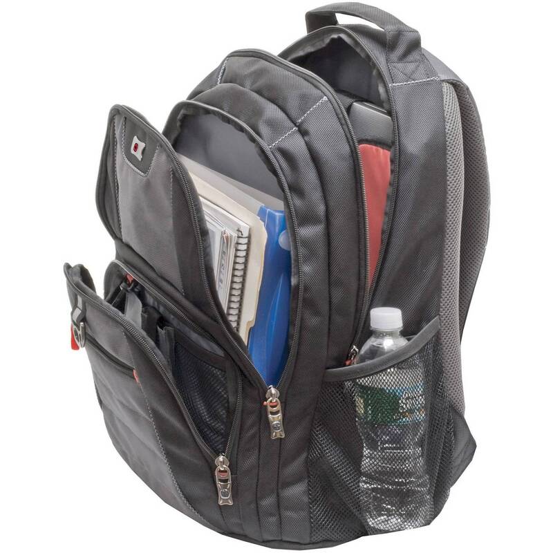 Wenger Notebook Rucksack Pillar Schwarz Grau Handgepäck für 39,1cm Laptop 1,7kg - 7613329007914