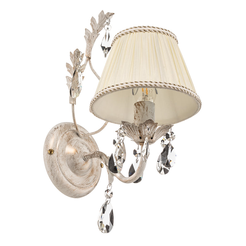 Euluna Wandleuchte Karen Wandlampe Wandlicht Leuchte Lampe einflammig elfenbein - 8030626518506