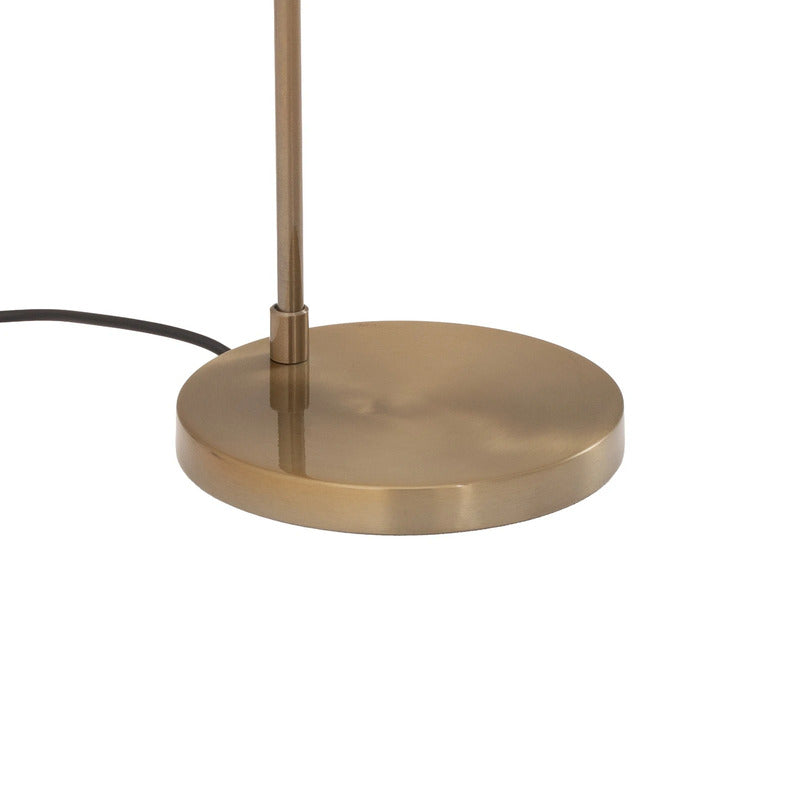 Opviq Stehleuchte Standlampe Viran Glas goldfarben antik Metall weiss satiniert - 10045823