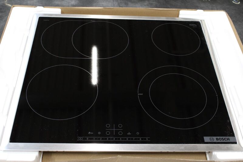Bosch Kochfeld Herdplatte Glaskeramik Serie 6 Elektro 60 cm Schwarz Autark - 4242005283392