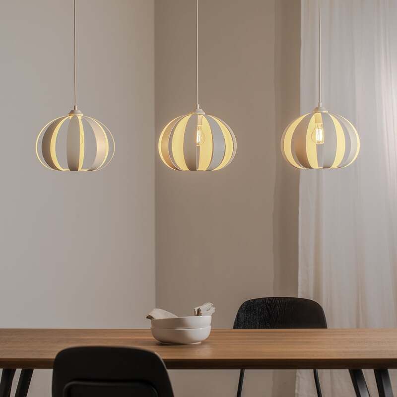 Helam Hängeleuchte Pendelleuchte Newton LED Hängelampe Licht dimmbar sandfarben - 5902349236551