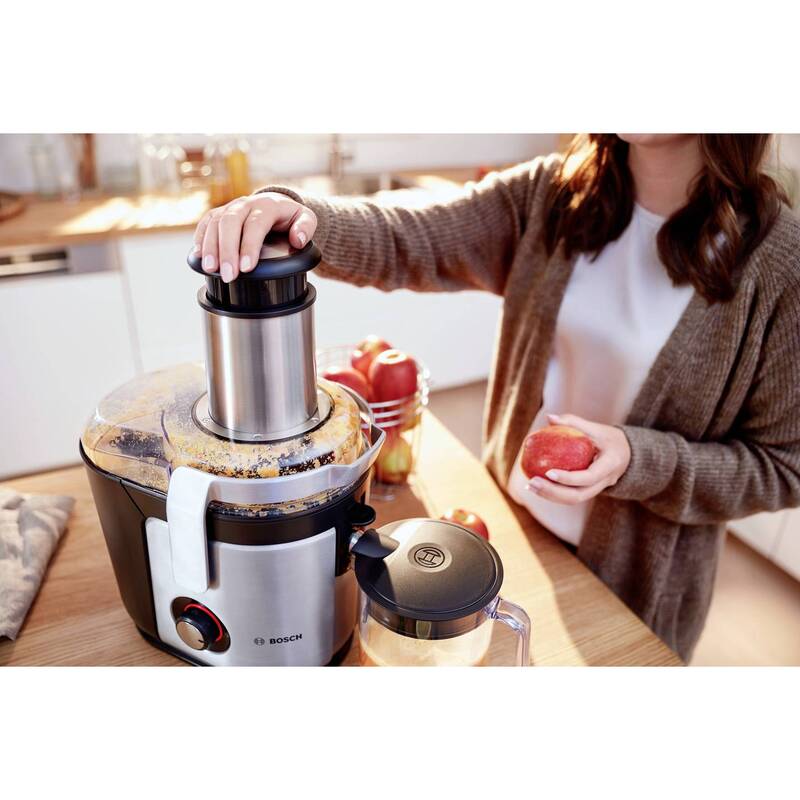 Bosch Entsafter MES4010 1200W Saftpresse Küchenmaschine Silber 3l effizient - 4242002770062