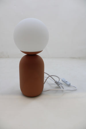 B-Ware Nordlux Tischlampe Leuchte Notti LED Lampe terracotta Metall Glas Höhe 35cm