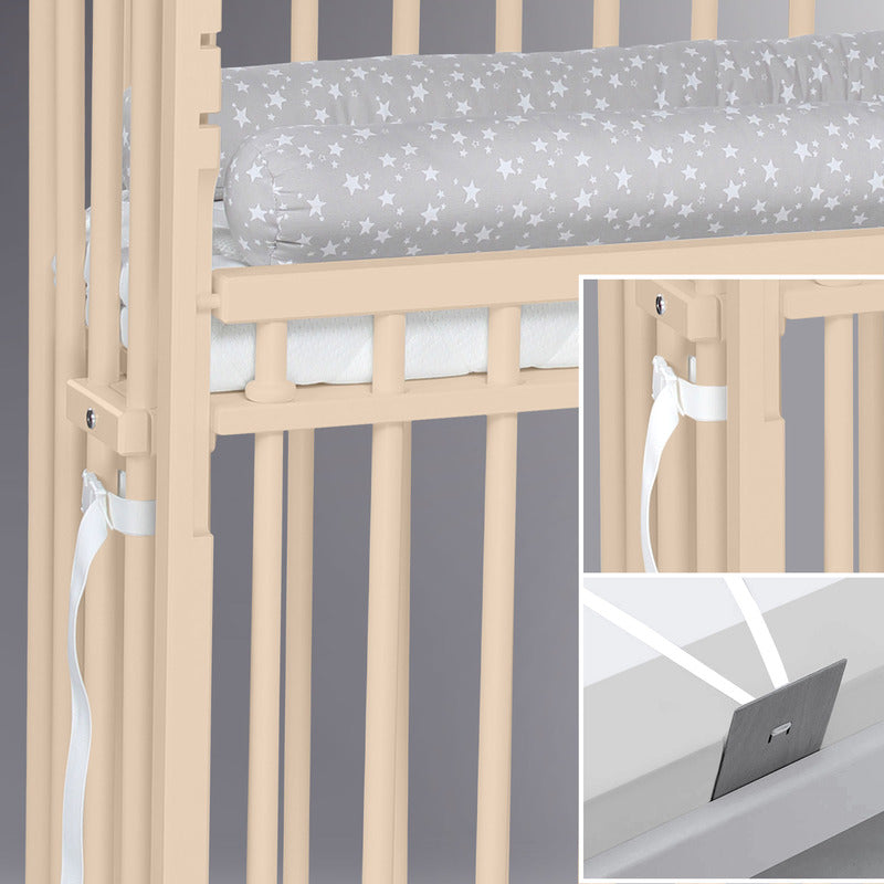 babybay Boxspring Comfort Plus Beistellbett beige höhenverstellbar für Babys - 4262356532611