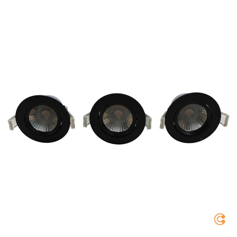 Nordlux LED-Deckeneinbauspot Freemont Deckenlampe Deckenleuchte 3er Set schwarz - 5701581415881