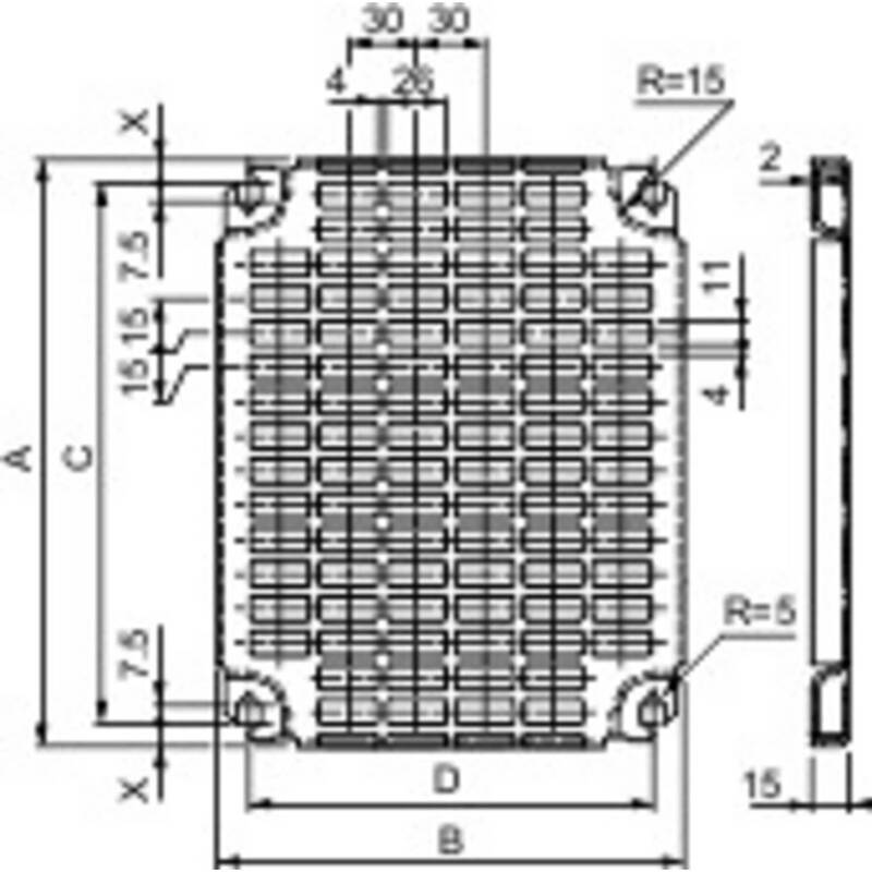 Schneider Electric Montageplatte NSYMR65 Stahl zinkbeschichtet 600x500mm 1 Stück - 3606480183713