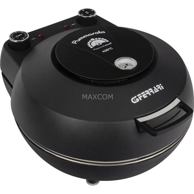 G3Ferrari Pizzaofen Pummarola 1200W Schwarz Silber 28cm 420°C einfach Pizzastein - 8055176403027