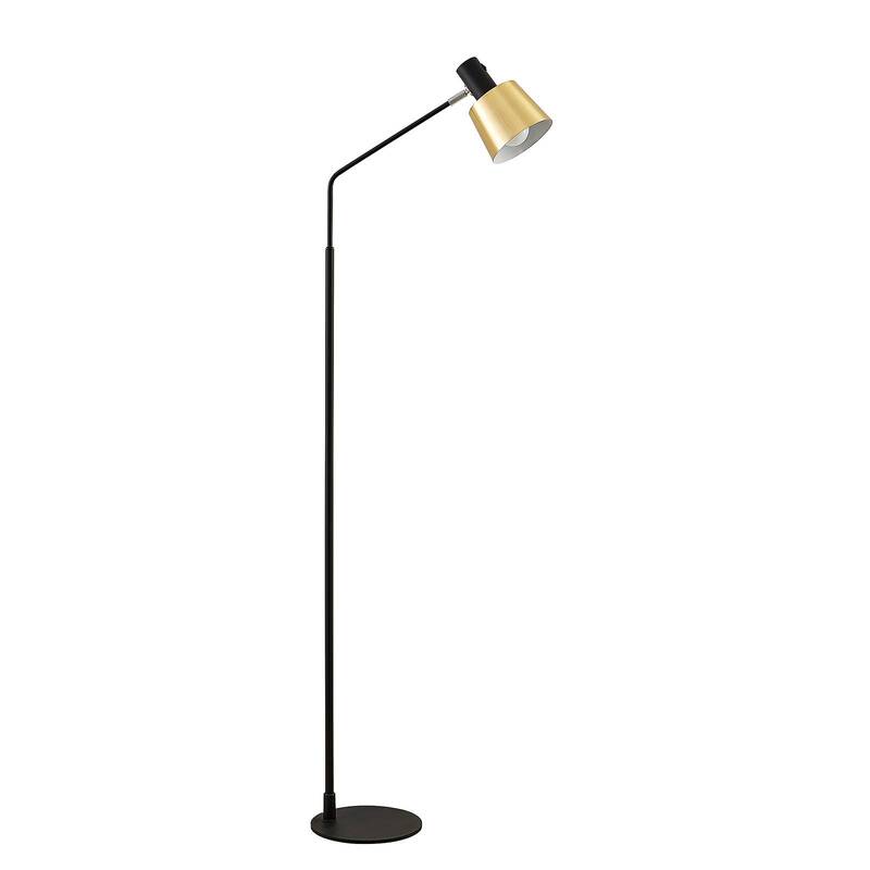 Lindby Vlada Stehlampe Stehleuchte Lampe Leuchte E27 Metall messing schwarz - 4251096579468