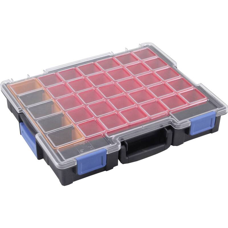Allit Sortimentskoffer EuroPlus Pro K44/36 Werkzeugkoffer 36 Fächer schwarz - 4005187542509