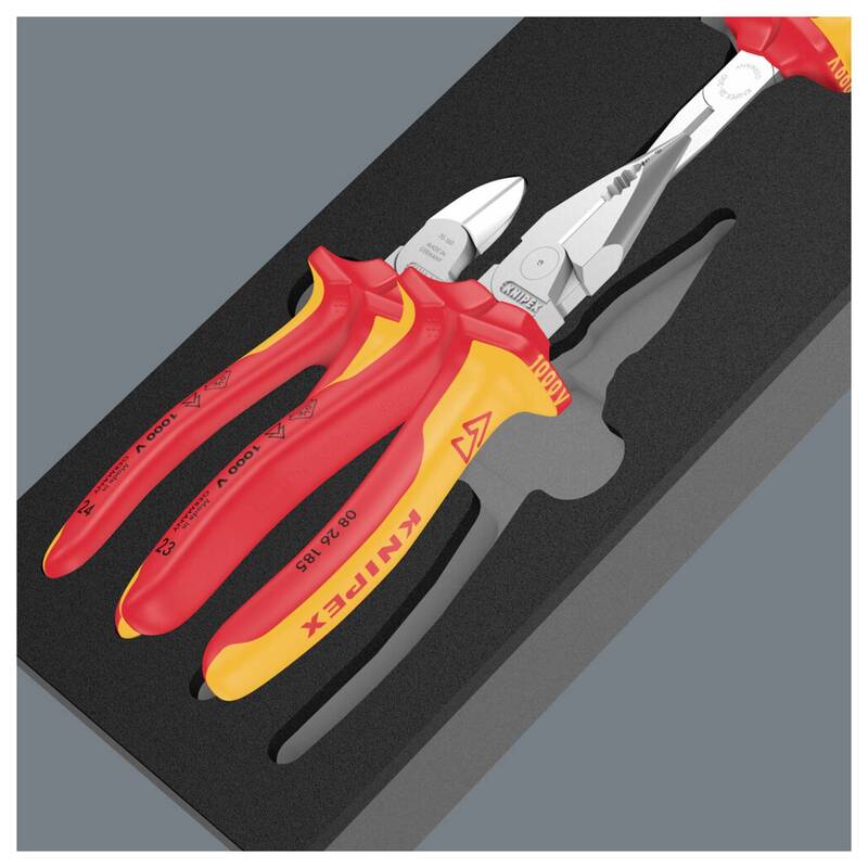 Wera Zangen-Set Werkzeug Satz VDE Kraft-Seitenschneider Kombizange 3-teilig - 4013288232489