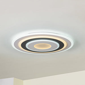 B-Ware Lindby Deckenleuchte Deckenlampe LED Rebeka rund weiss schwarz Acryl Metall