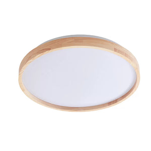 B-Ware Lindby Smart LED-Deckenleuchte Mirren 49,5cm dimmbar CCT Tuya WLAN Holz