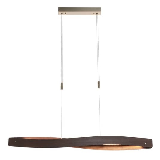 Rothfels Pendelleuchte Hängelampe LED Quitani Lian eiche kolonial höhenverstellb - 4251096532111