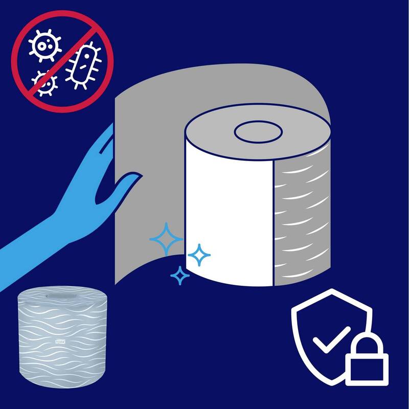 TORK Toilettenpapier T4-System 3-lagig weich 72 Rollen hochweiß Tissue 110316 - 7310791114811