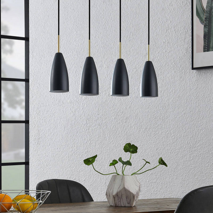 Pendelleuchte Hängeleuchte Deckenlampe Lampe E14 schwarz Lindby Caylee - 4251911728170