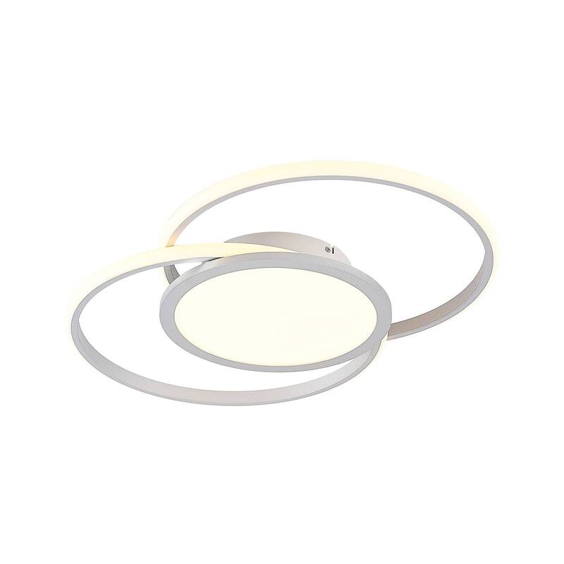 Lucande Deckenlampe Deckenleuchte LED Lampe silber Aluminium Wohnbereich dimmbar - 4251096597639
