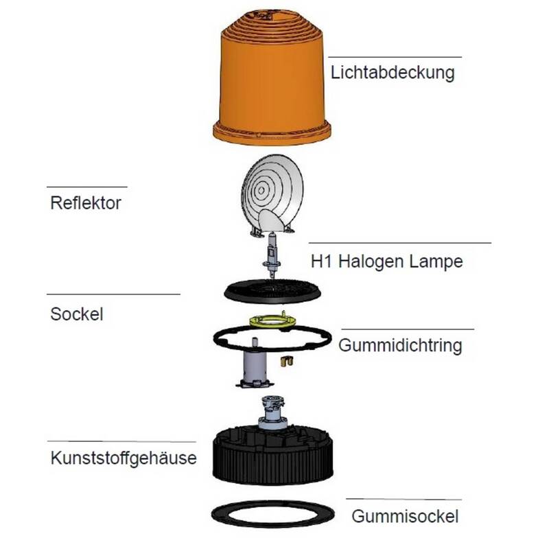 Osram Automotive Rundumleuchte Light Signal Halogen RBL101 24V Schraubmontage - 4062172192828